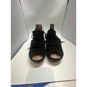 fly london suede tie back shoes size 36    5.5